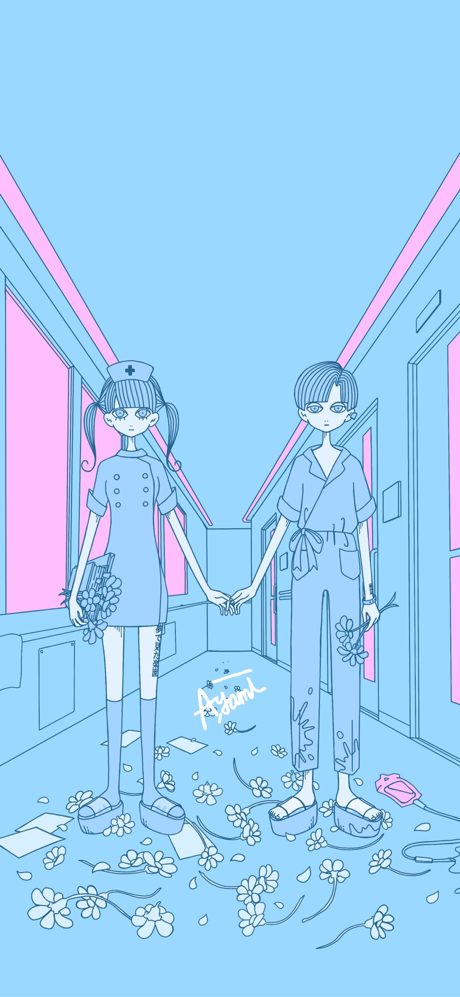 𝗔 𝗬𝗔𝗠𝗜 待ち受け配布 人気だった病院イラストのパステルカラー待ち受けです ホーム画面やlineの背景などにどうぞ アイコンやヘッダーへの使用はngですすみません T Co 4n0qetgqn6 Twitter