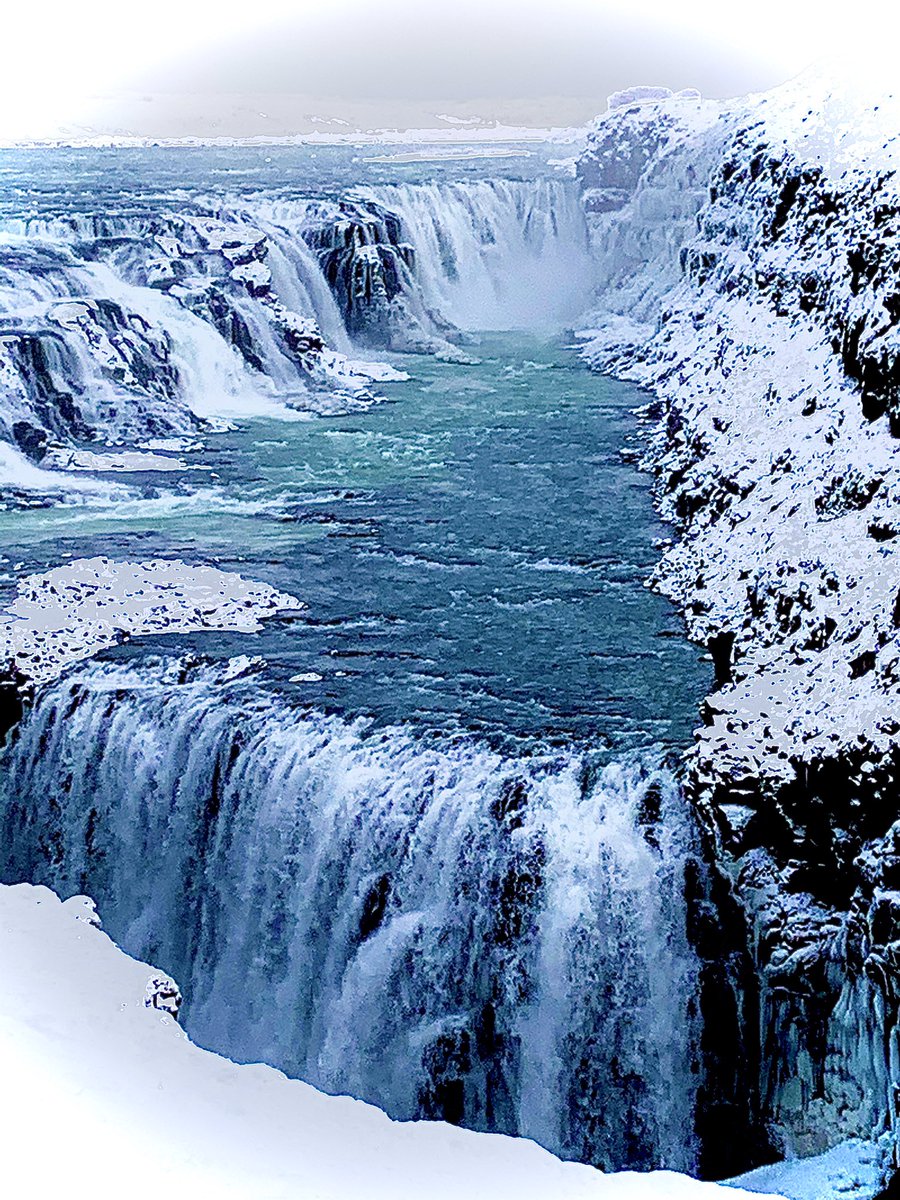 sigalley's tweet image. Totally took this photo of the Gullfoss waterfalls without adding any filters or anything. I’m a proper photographer. Honest...  #iceland #gullfosswaterfall