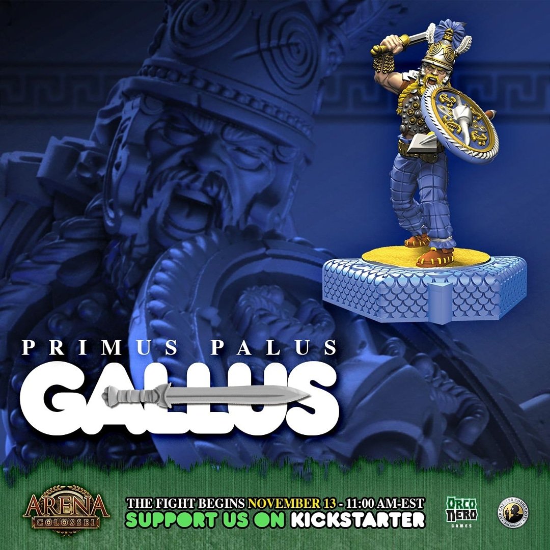 OrconeroM's tweet photo. Witness the Primus Palus! New techniques and moves awaits you as well as more advanced equipments!
-
Ammirate i Primus Palus! Nuove tecniche e manovre ti aspettano insieme a equipaggiamenti più avanzati!
-
#ArenaColossei #Miniatures #Boardgame #Kickstarter https://t.co/CyMy4qvkZx