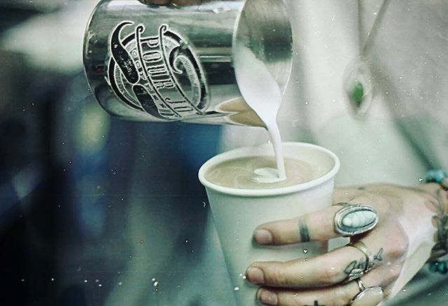 It’s Monday - time to get up and get caffeinated! Stop by the shop until 2pm for your fix🤪 truck is at Carvana in Tempe until 10am. Have a good one! .
.
.
.
#pourjo #pourjocoffee #azcoffee #latteart #latte #latteartporn #foodtruck #coffeetruck #baris… ift.tt/2Oh1C7y
