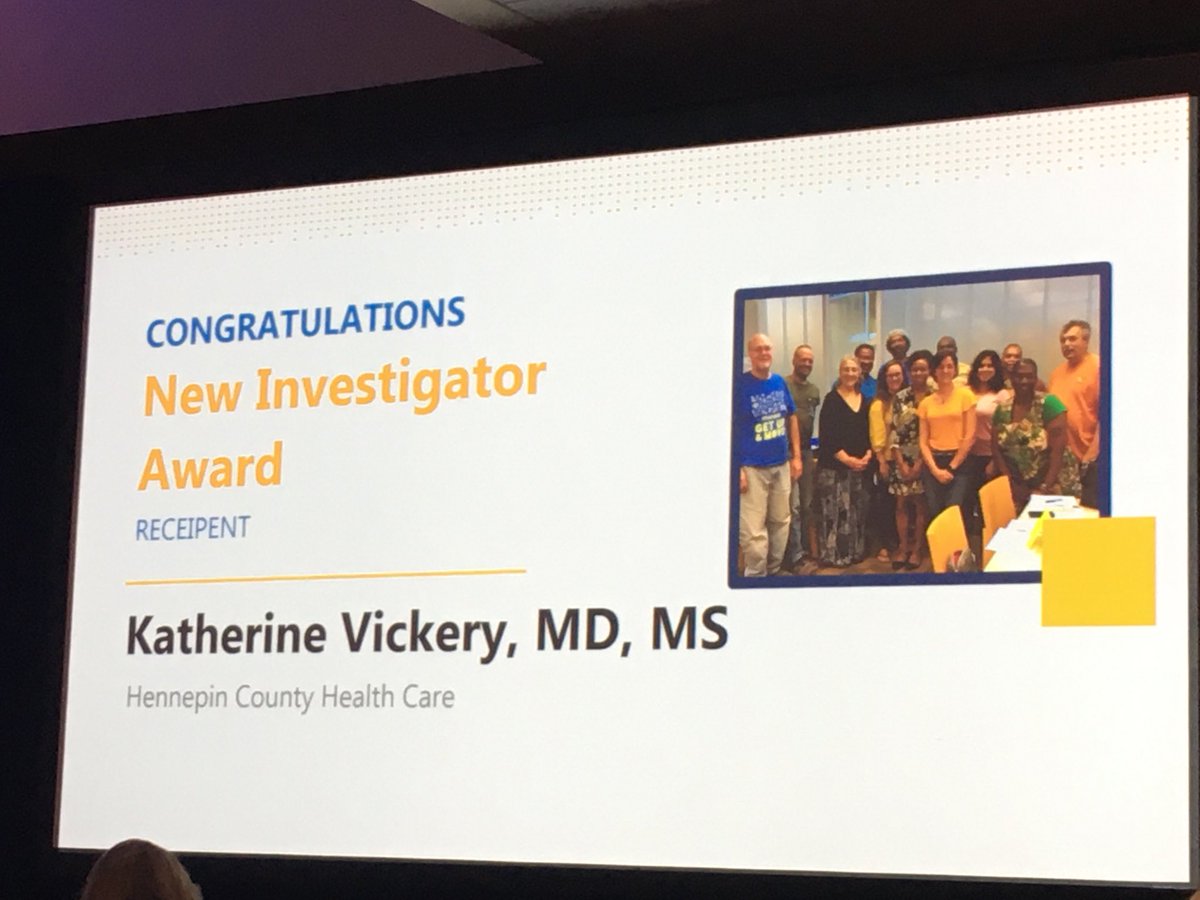 I’m honored & humbled to receive the #NAPCRG2019 new investigator award!