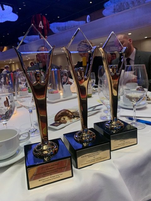 WeAreJacobson's tweet photo. Congratulations to @SecWiessmann for winning three Stevies Awards including Most Innovative Woman of the Year, Female Executive of the Year, and Female Innovator of the Year for her groundbreaking work at @PABankingDept! #investinginwomen #MondayMotivation @TheStevieAwards https://t.co/8BRZ42CdCq