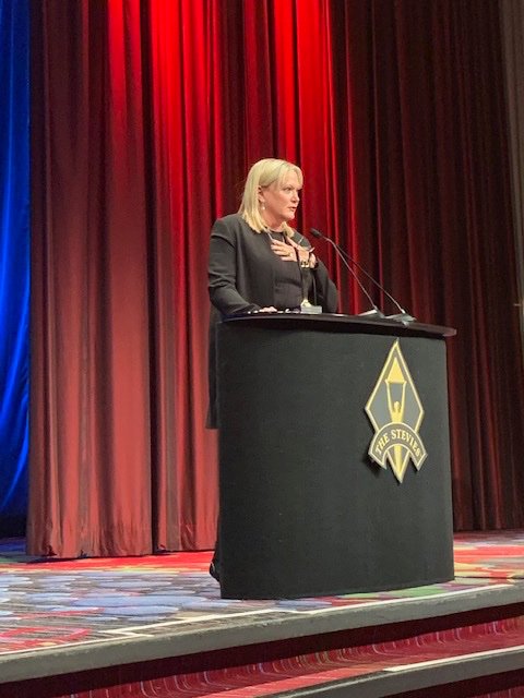 WeAreJacobson's tweet photo. Congratulations to @SecWiessmann for winning three Stevies Awards including Most Innovative Woman of the Year, Female Executive of the Year, and Female Innovator of the Year for her groundbreaking work at @PABankingDept! #investinginwomen #MondayMotivation @TheStevieAwards https://t.co/8BRZ42CdCq