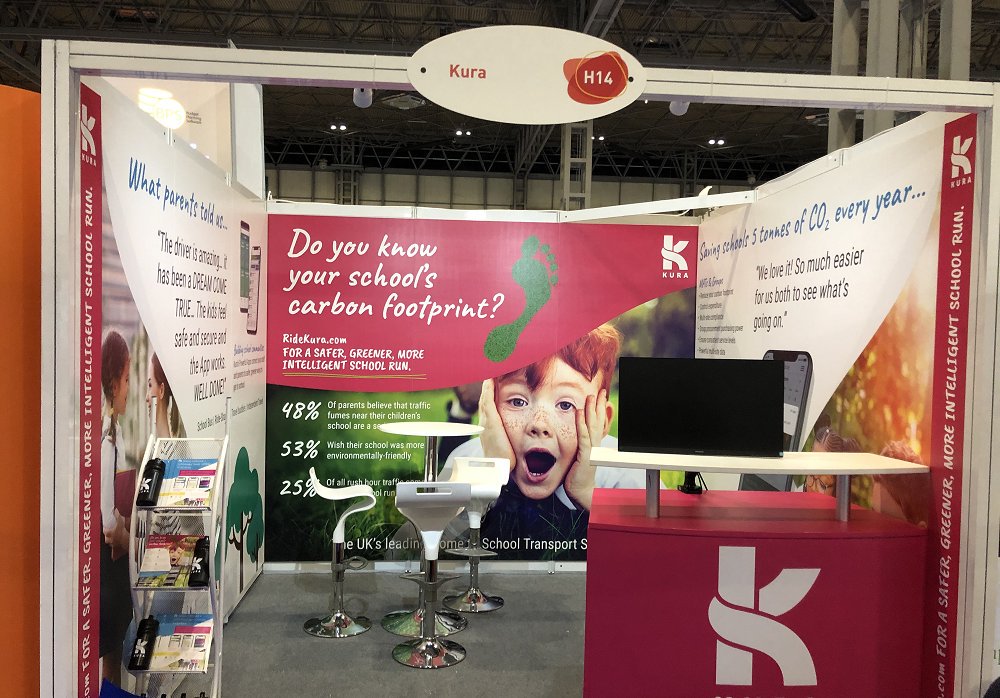 ridekura's tweet image. We had an amazing time exhibiting at the @SAA_Show last week! It was great networking with so many delegates, talking to them about how Kura can advance their home2school service.

#SAAShow19 #schools #exhibition #schoolrun #emissions #co2 #schooltransport #schoolbus