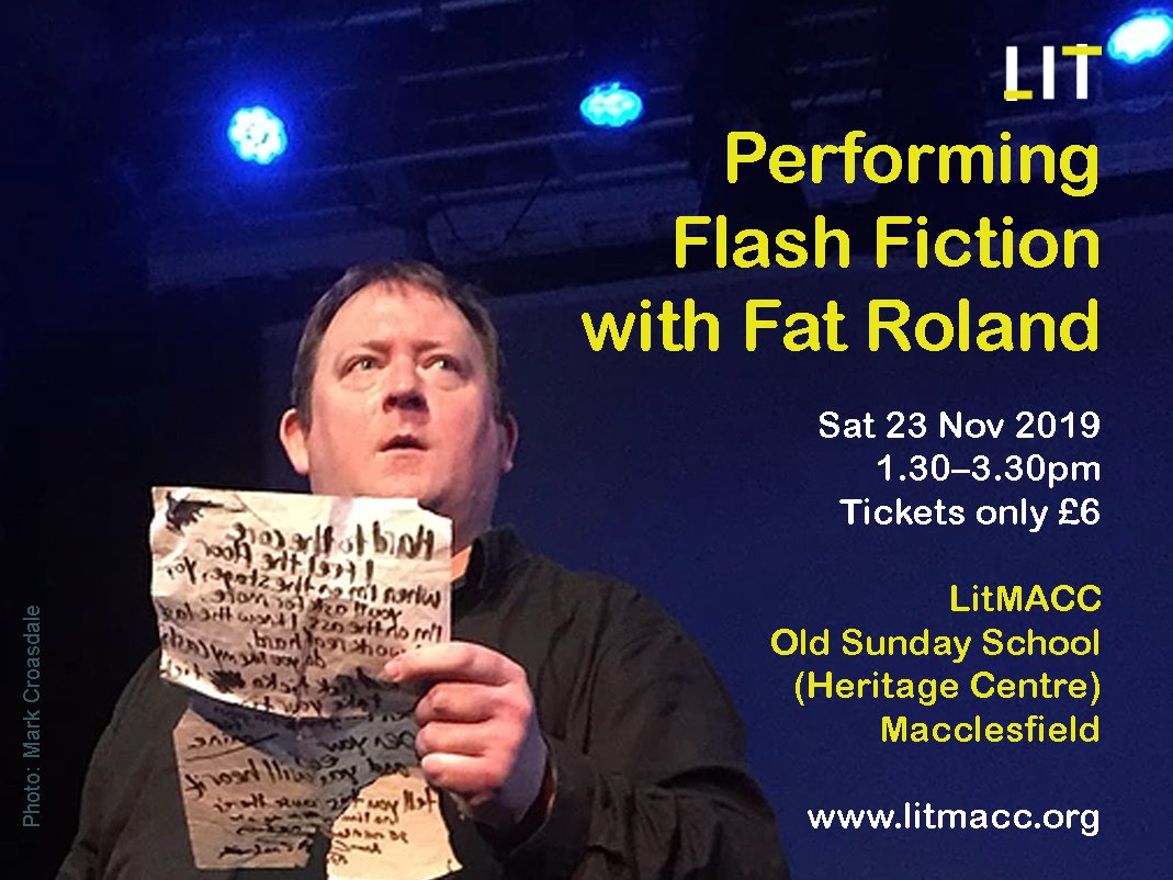 I've got a great workshop lined up for <a href="/LITmacclesfield/">LITmacc</a>, and it's only a 20-minute train ride from Manchester Piccadilly. Pep up your performance — aimed at short story writers, but perfectly suitable for poets and novelists too. litmacc.org/post_type_even…