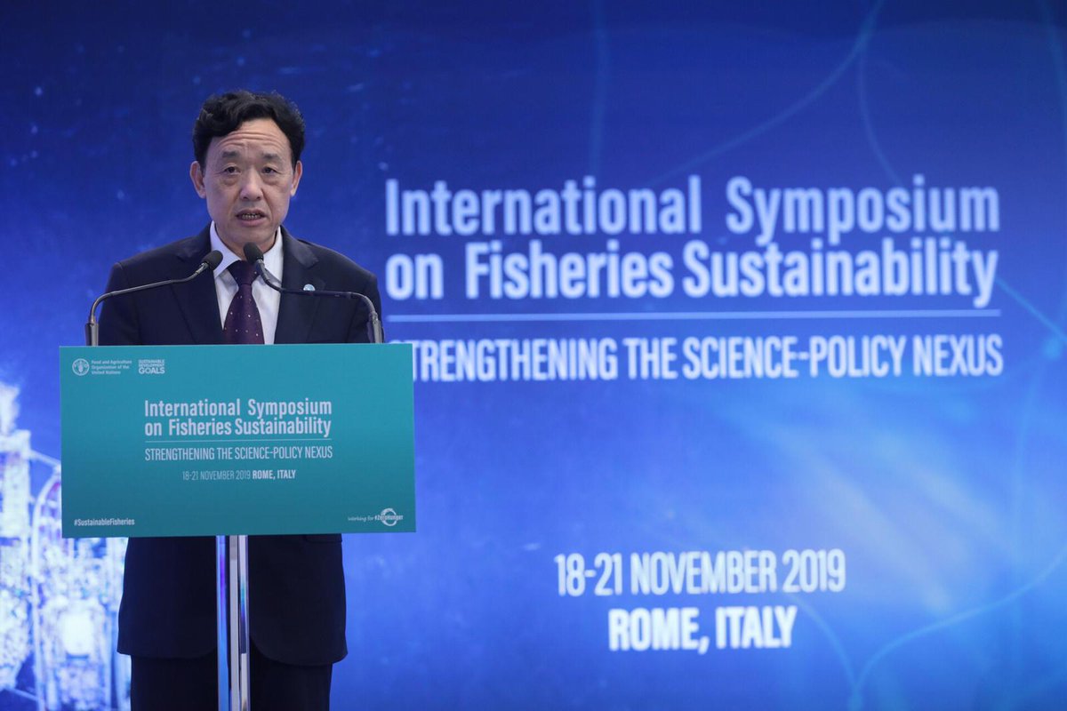 Fisheries &amp; aquaculture present opportunities for food, jobs, stability and ultimately prosperity.

Let's use scientific knowledge and innovative spirit to protect and develop them.

We need to aim big and do concrete!

#SustainableFisheries #SDG14