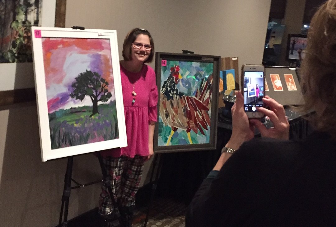 WFINradio's tweet image. Art pieces from students of Awakening Minds Art brought in a lot of $$$ at the organization's annual art auction.
wfin.com/local-news/awa…