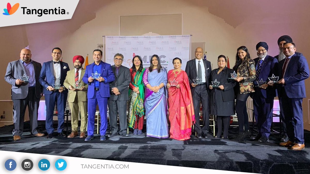 TangentiaInc's tweet photo. Impact Media & Events Corporation recognized 11 prominent personalities and business leaders at a Celebrating Success Gala in Mississauga & #Tangentia is proud to have its CEO Vijay Thomas as one of the honorees.
#TeamTangentia #DreamWorkAchieve #Business #Awards #IMECGala #Gala https://t.co/m4nL5iJq1a