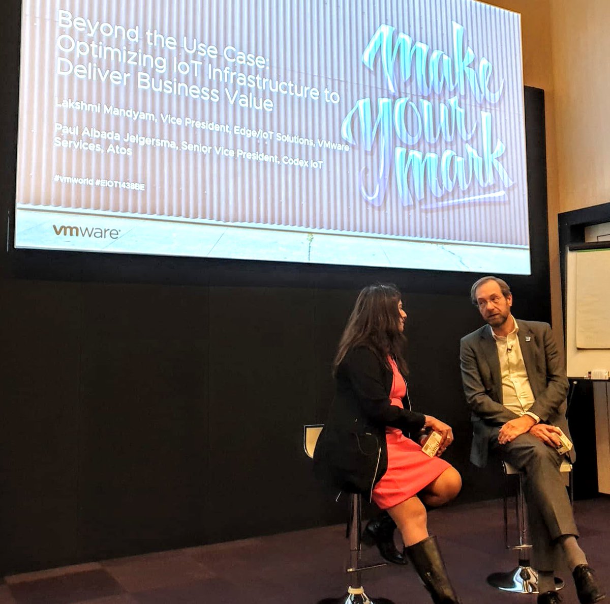 AtosCodex's tweet image. Did you you miss our IoT keynote at #VMworldEurope 2019? Listen to @lakshmi_mandyam and @pajonline discuss how to optimize IoT infrastructure to deliver business value. #IoT #VMwarePulse ​#VMwareIoT 
@VMworld @vmwareIoT WATCH NOW BY CLICKING HERE: okt.to/qd7L9x