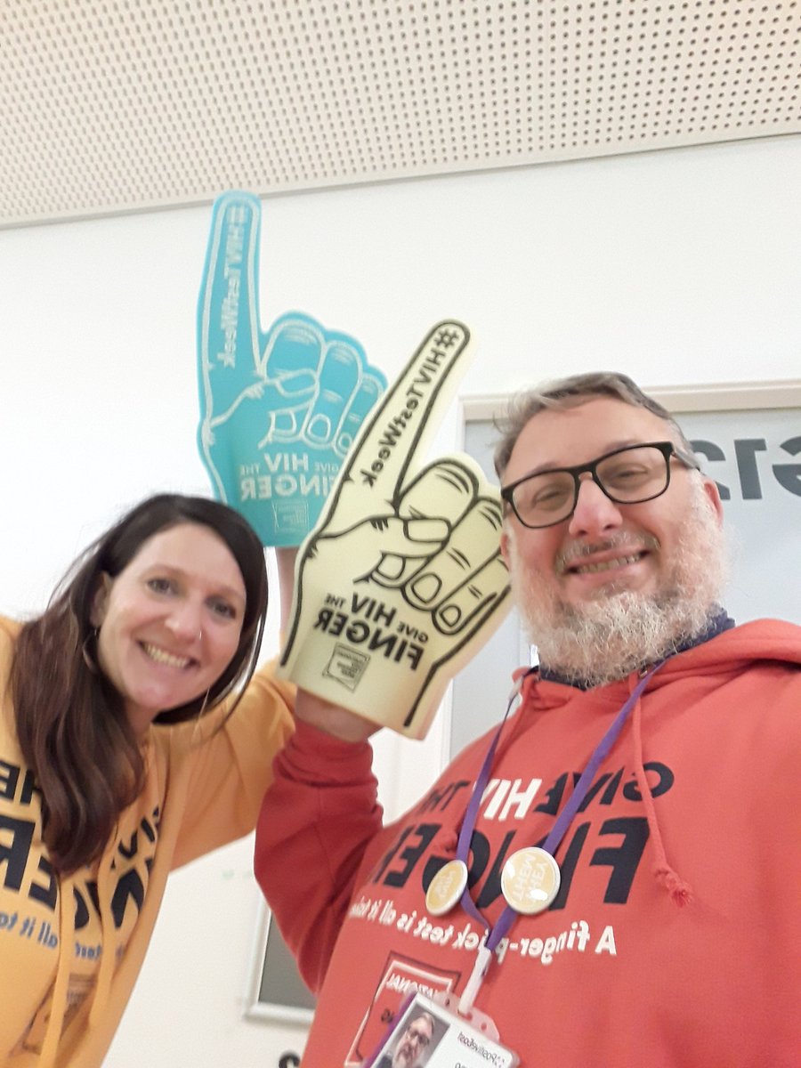 PositiveEast's tweet photo. It's already day 3 of #HIVTestWeek ! @MassimoBearLing and Alissa are with Sarah from Widows and Orphans International at Barking Learning Centre in room G12 until 6 pm offering #HIV and #STI screening, #condom and #sexualhealth info. Come say hi! @lbbdcouncil https://t.co/0GNVxBNcuE