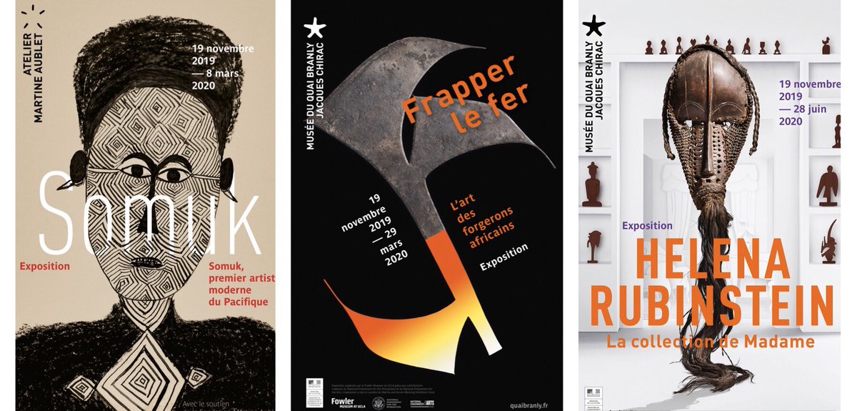 Today’s the day : vernissage des trois magnifiques expositions au <a href="/quaibranly/">musée du quai Branly - Jacques Chirac</a> !

#ExpoSomuk #ExpoHelenaRubinstein #ExpoFrapperLeFer