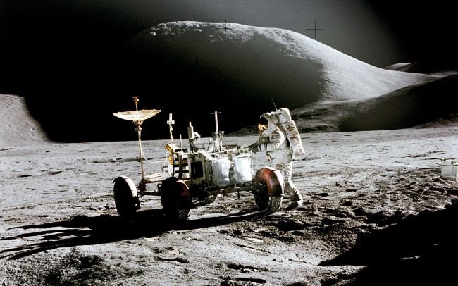 Up to 1,971:1971 – 47 years before SpaceX launched a Tesla on a Falcon Heavy, NASA sent the first electric car into deep space, an people actually drove this one on another world. Apollo 15 was the first mission to carry a Lunar Roving Vehicle to the surface of the moon.