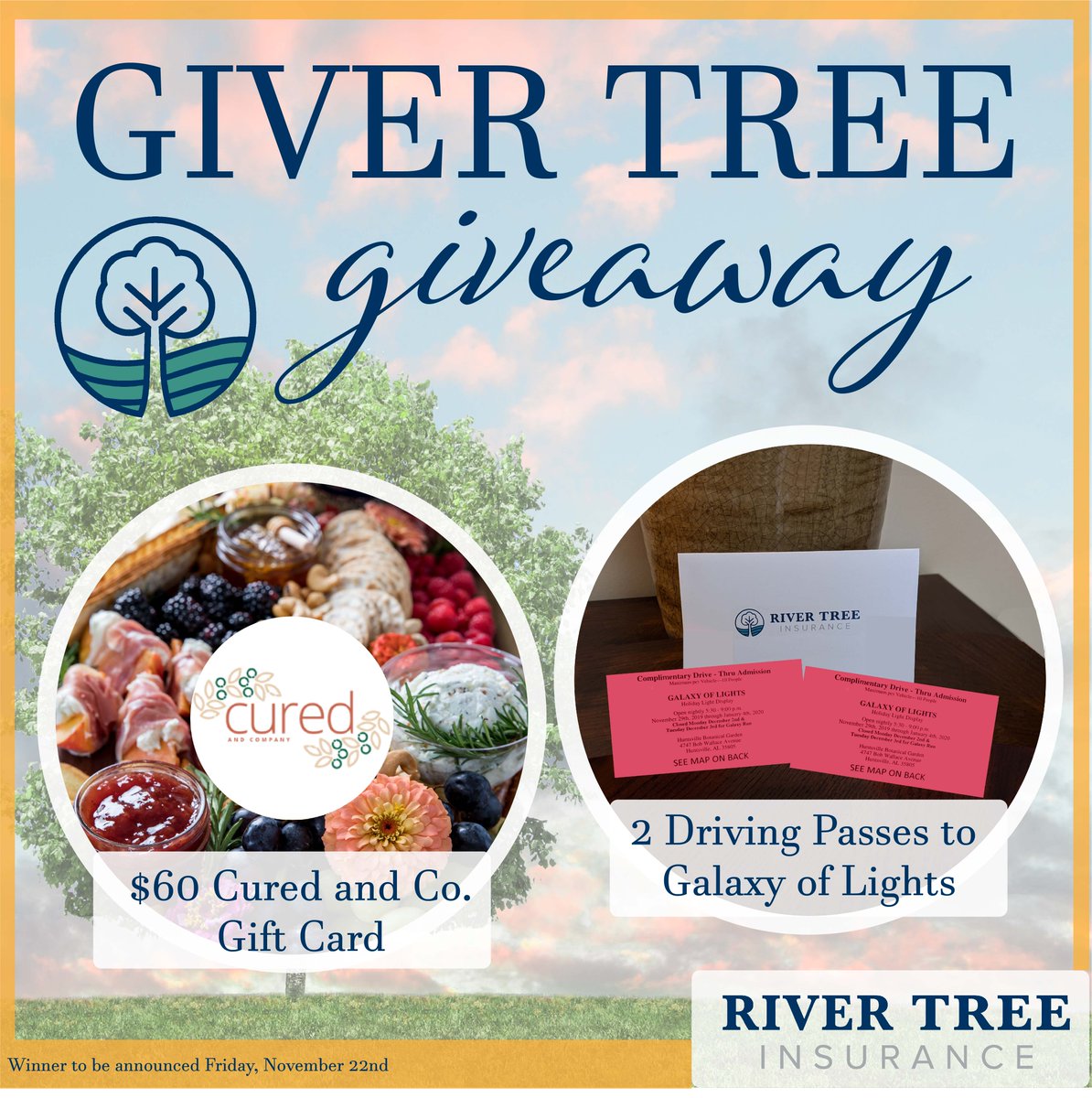 RiverTreeIns's tweet image. Our River Tree team is beyond thankful for the amazing clients we get to serve each day and to show our appreciation, we will be hosting the “River Tree Giver Tree Giveaway.” See our Facebook page for entry details, winner chosen this Friday! #RiverTree ow.ly/Bosg50xdPpy