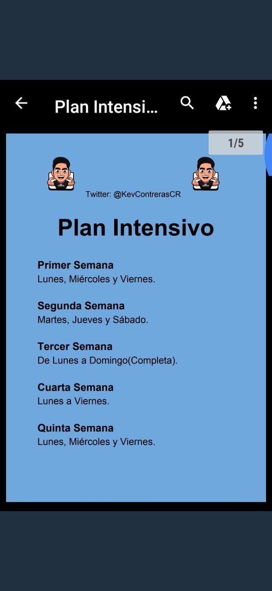 5 semanas de entrenamientos gratis🥳
¡Solo para 8 personas!
¿Como participar?
Seguirme <a href="/KevContrerasCR/">Kevin Contreras☀️</a>✅
Etiquetar a 3 amigos ✅
Dar 🔄 y ❤️
Los entrenamientos empiezan el 1 de diciembre📌.
Jugaran scrim y partidas con jugadorazos, también tendrán consejos de otros coachs, etc.