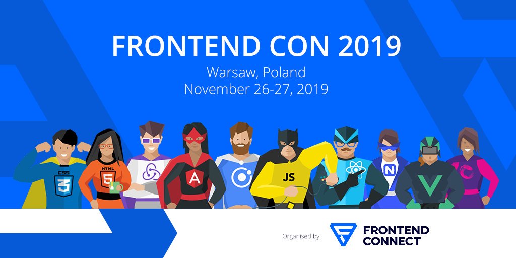 FRONTEND CON 2020 in the ☁️ tweet media