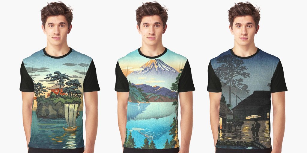 Unique Japanese woodblock printing shirts for you!#boutique #fashionable #design #fashion #wear #outfit #apparel #buy #shop #wear #casual #tshirt #shirt #MondayMotivation #MondayMood #gift #gifts #japan #ukiyoe #manga #anime #fuji #cool #musthaveLink: https://www.redbubble.com/de/people/artexpression/collections/1057842-japanese-art?product_type=mens-graphic-t-shirt …