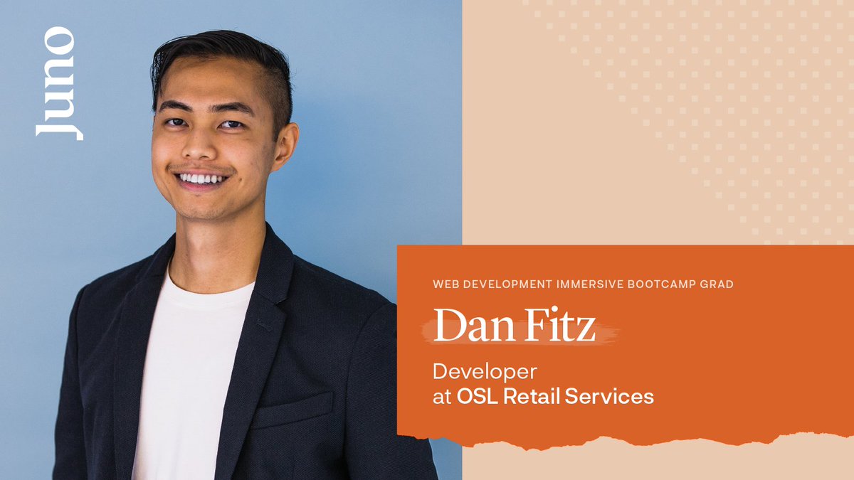 Today <a href="/_danfitz/">Dan Fitz</a> starts as a Developer at <a href="/OSLRetail/">OSL</a> Have a great first day Dan! #JunoGrads