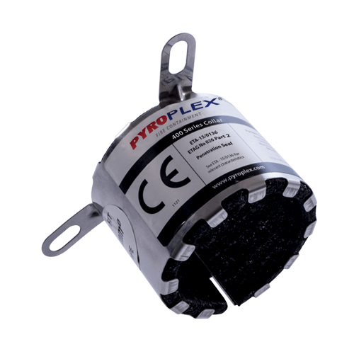 Pyroplex® CE Marked 400 Series Pipe Collars have been specifically designed to re-instate the fire resistance of a wall or floor pyroplex.com/product/ce-mar…