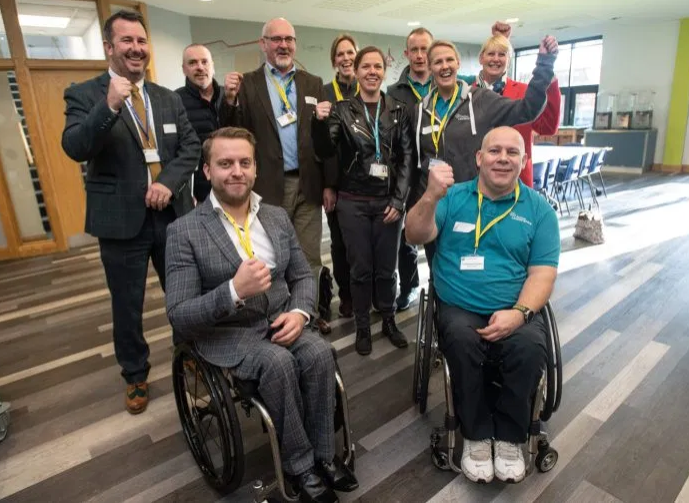 ActiveLincs's tweet photo. We had a brilliant time celebrating the Wheelchair Sport Programme's 10th birthday today and were lucky enough to have @thelincolnite drop in and take a chair for a spin.... read their article here: https://t.co/5tDw9JwWi3 
#WCSP10 #ActiveLincs https://t.co/oNePomrqJM