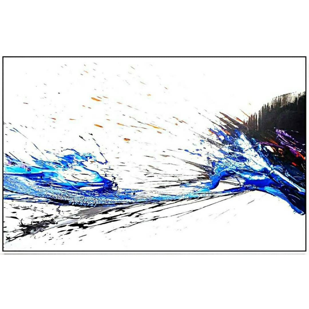 Reflecting the unprecedented power of a breaking ocean wave, this emotional artwork by <a href="/peter_triantos/">skullster.eth</a> will bring positive energy to any residence. 
SP² 150, 2019, 60” x 96” petertriantos.com/inquire-price-…