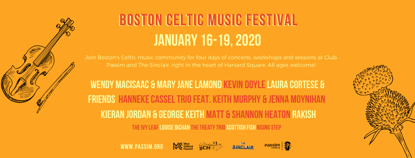 Announcing BCMFest 2020! We are so excited for this line up and we can't wait for Jan! Get excited, because tickets go on sale Weds, Nov 20 at noon! Head over to passim.org/bcmfest for more info~