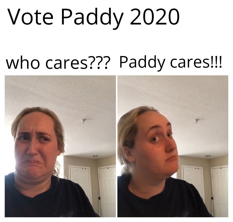 votepaddy's tweet photo. #paddy2020 #votepaddy #onkomm https://t.co/QAbyS6i906