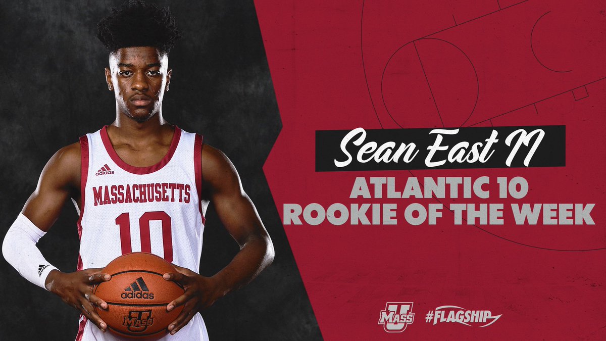 UMassMBB's tweet photo. The Minutemen have the A-10 Rookie of the Week in 🔙2⃣🔙 weeks for the first time since 2003-04, courtesy of @Rise_shine_35!

🔗: https://t.co/CQt0FCSDD0
🎟: https://t.co/p3tRqAYhRB 

#Flagship🚩 https://t.co/pUiHN0Jhcz