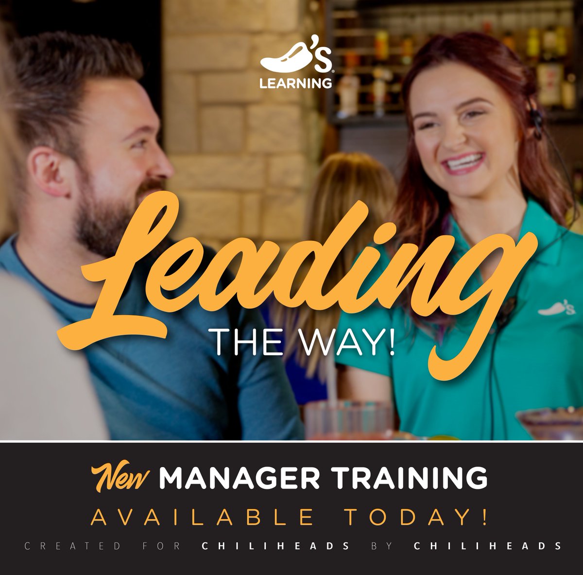 Are you ready to #ChilisGrow? New Bartender, QA, and Manager training for ChiliHeads is available today in LINC!