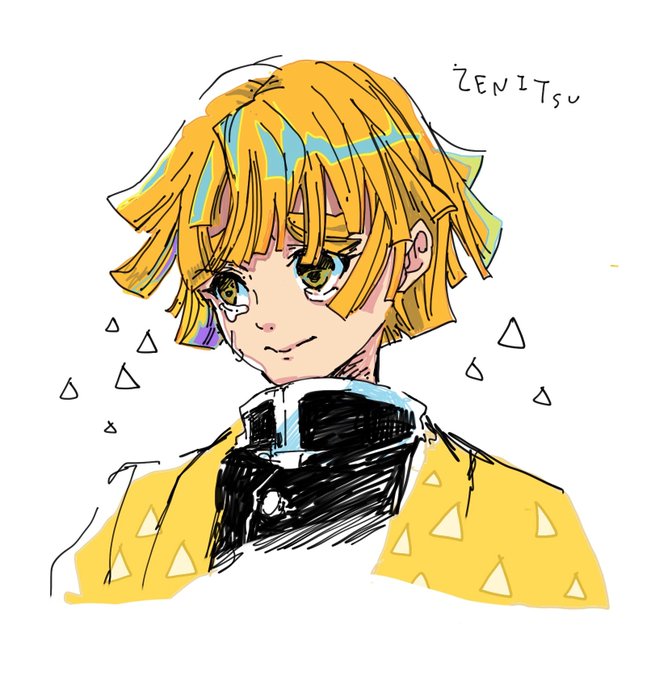 ころさんがTwitterに投稿した我妻善逸(鬼滅の刃)のイラスト。