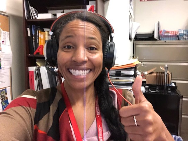 tessnetwork's tweet photo. Nicole Smith from @ArshtCenter preparing to lead the first virtual Managing #Volunteers &amp; Interns #tessnet User Group earlier today. Nicole shared her story of building meaningful volunteer &amp; internship programs in her #TNinnovator talk at #TLCC2019 - https://t.co/Sn2eXOY7IT https://t.co/G4tcbwZRt0