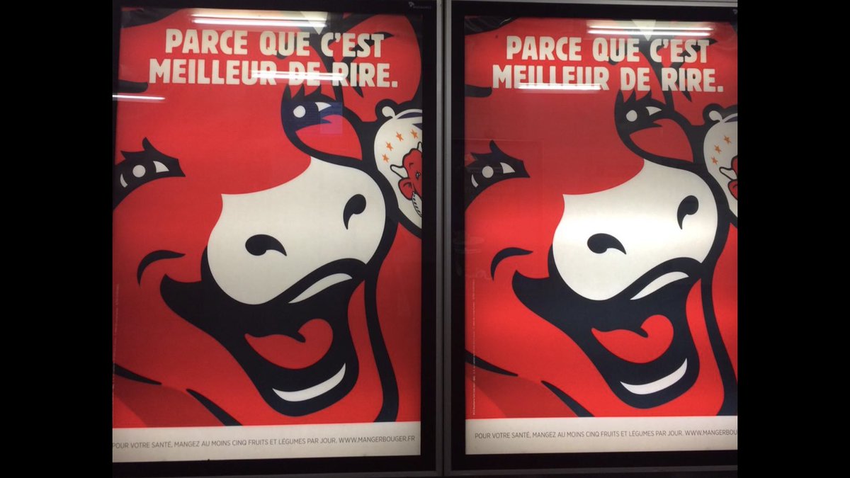 SylviaVitale's tweet photo. With a twinkle in her eyes and a flick of her tail The Laughing Cow brings her contagious smile to the world. Well done to all the @Bel Group ⁦@BETCParis⁩ @team-creatif @Providence #lavachequirit #itsgoodtobeateam #designmakeseverydaybeautiful https://t.co/AKyxNQVWDa