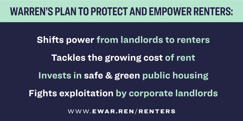 TeamWarren's tweet photo. I am a:
⚪Landlord
🔘Renter

And I want:
⚪To stand up to corporate landlords
⚪Basic renters’ rights
⚪Affordable housing
🔘All of the above https://t.co/MRXjt05l0e