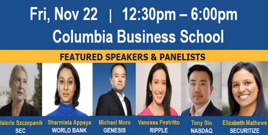 This Friday, November 22nd at Columbia Business School in NYC, our CEO, Alexandra Levin, Esq. is speaking on a panel at 2:20 pm. Other panelists are from Consensys, State Street, Mastercard, NASDAQ &amp; CitiBank. REGISTER at: eventbrite.com/e/evolution-of…