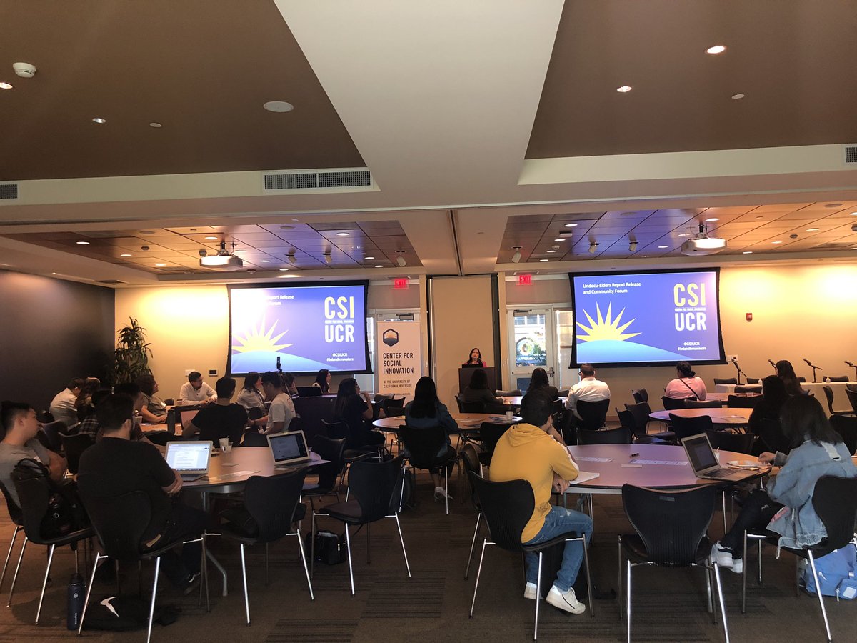 WeAreCHAISR's tweet photo. Undocu-Elders Report Release and Community Forum with @CSIUCR #InlandInnovators @CALimmigrant #SafetyNetStrong https://t.co/8yMA4Cr0gW