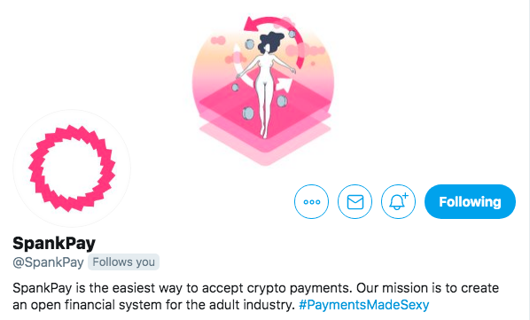 SpankChain tweet media