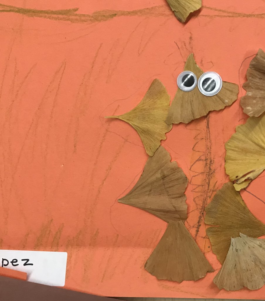 FifthAveDualK's tweet photo. Today we read The Leaf Man by Lois Ehlert, and then we made our own leaf creations 🍁🍂🍃 https://t.co/yiUiKRYvaK
