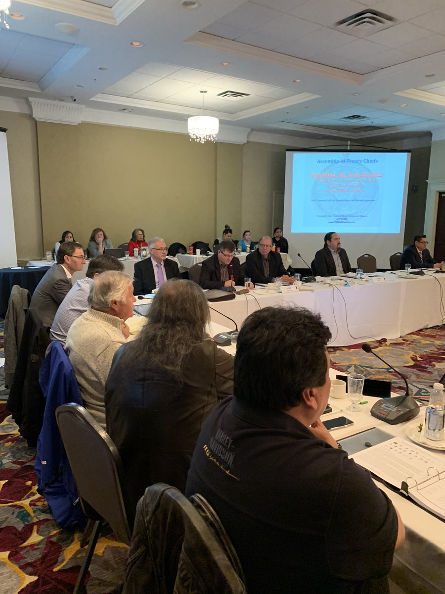 Richard4Alberta's tweet image. Updating the Assembly of Treaty Chiefs this afternoon on a number of important projects of mutual interest. This government understands Alberta will not move forward without the First Peoples that have long called this province home. #ableg