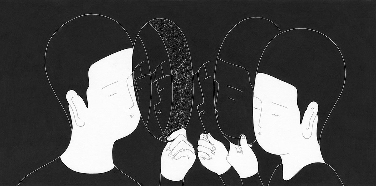 "I find I am shedding hypocrisy in human relationships... The most exhausting thing in life, I have discovered, is being insincere. That is why so much of social life is exhausting; one is wearing a mask. I have shed my mask."
— Anne Morrow Lindbergh

(Art by Daehyun Kim)