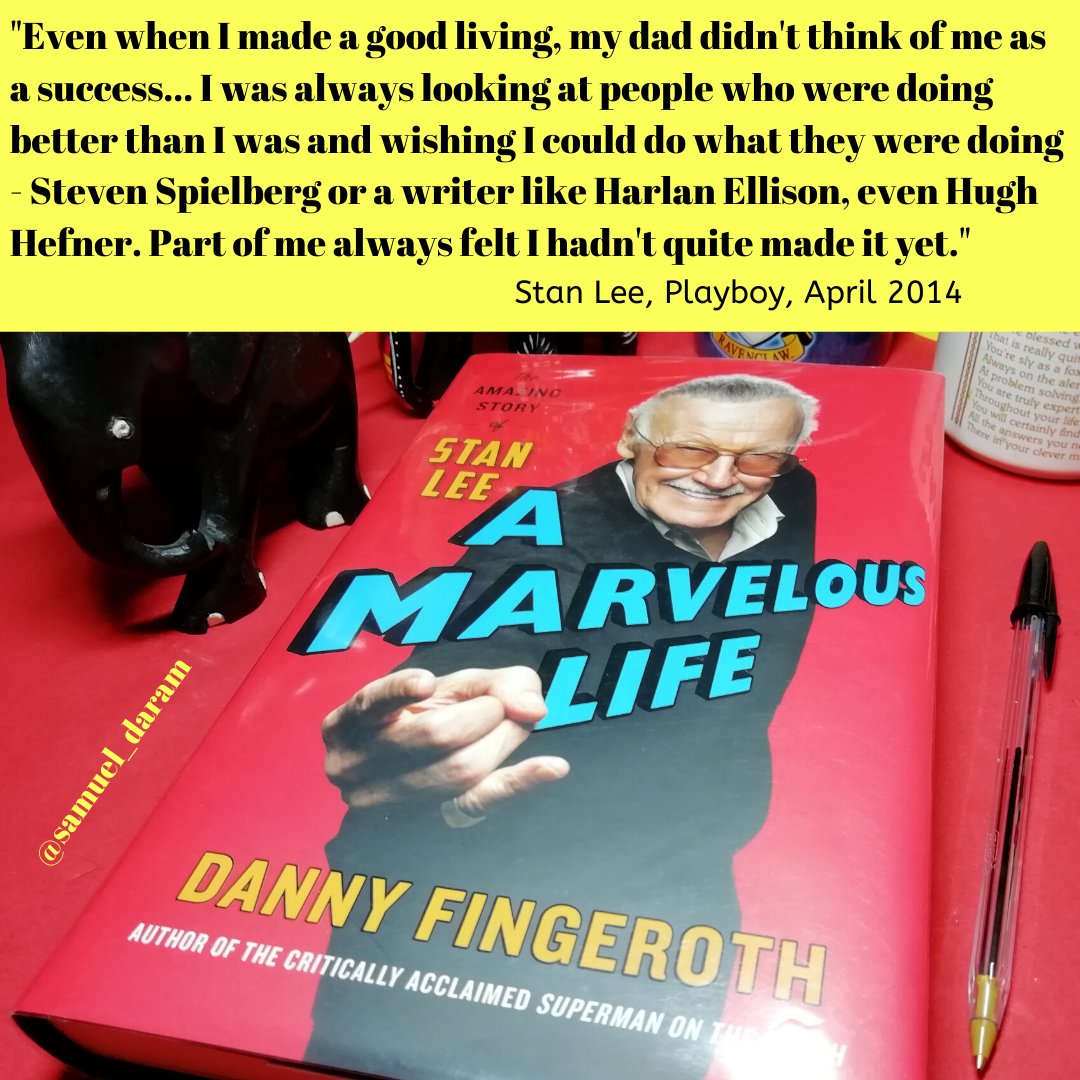 Samuel_Daram's tweet photo. An inspiring new biography of Stan Lee from the best writer to do justice to this pop culture God: Danny Fingeroth. @DannyFingeroth #NonFictionNovember #nonfiction #YouTubers #booktube #stanlee #stanleebiography #marvelcomics #MarvelStudios #MCU #dannyfingeroth @RobertDowneyJr https://t.co/9VH2idOEuk
