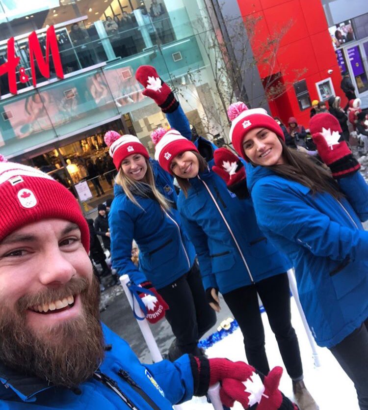 Really enjoyed being a part of the Santa Claus Christmas parade with Team RBC! #rbcolympian