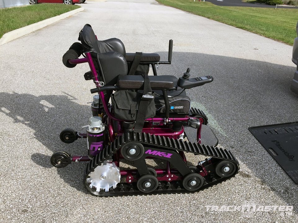 Freedom begins at TrackMaster.Sales@trackmastermobility.com #socialmedia #technology #veterantrackchair #trackmaster #allterrainwheels #lifeonwheels #4x4wheelchair #wherlchairuser #trackchairdreams #outdoormobility #vrooomvroom #trackchair #wheelchairlifestyle #innovation