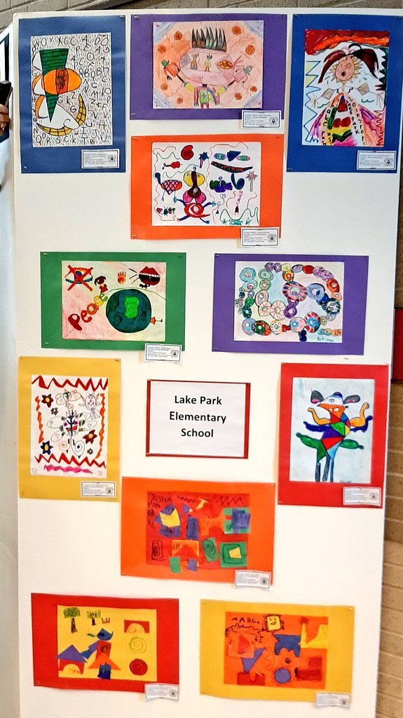 StacyFicklingRE's tweet photo. Congratulations to the LPES students who have artwork on display at SDPC Office for the K-12 Fall Art Dazzle Exhibition through December 15th, 2019. Artist Reception is December 5th from 4 - 6:30 pm. #LPESLionArtists @LPE_Principal @SamikaSatter @ https://t.co/ujJPIlwaXg