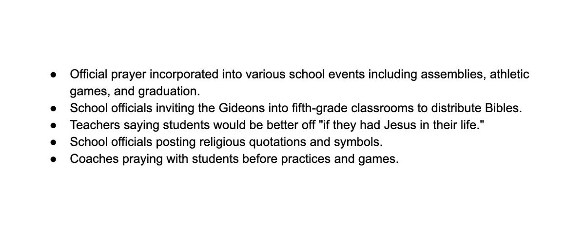 ACLU's tweet photo. BREAKING: We are suing Smith County School System in Tennessee because school officials regularly incorporate prayer into school events and preach to students in violation of the separation of church and state, including: https://t.co/KgBjJw15J2