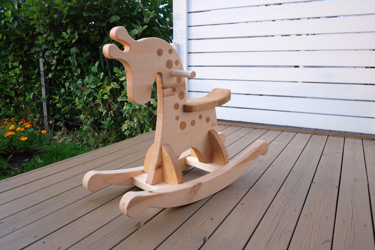 Finally uploaded my documentation and rough #blueprints from my 2017-2018 #woodworking project the #rocking #giraffe to github. Please use, remix, modify and enjoy. 
github.com/asokero/rockin… 

<a href="/OSevangelist/">Frederik Kramer</a> #creativecommons #woodentoys