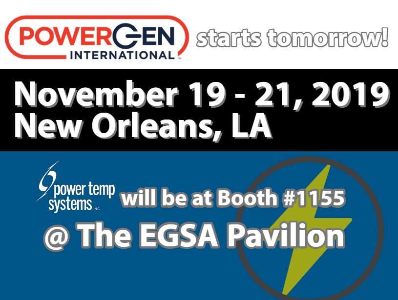 PowerTempSys's tweet photo. Who will we see tomorrow at #PowerGen2019 ? https://t.co/ws5HZqdDhG
