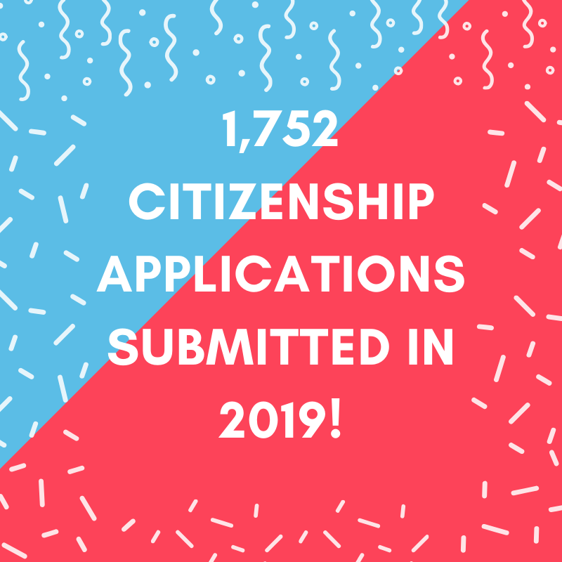 ProjCitizenship's tweet photo. Our record for all of 2018 was 1,628 applications and we have surpassed that and still have about a month and half left go to!
Support our work at https://t.co/WfT4xuxzcj.
#citizenship #record #wearestillgoing https://t.co/DlMMJgo4tc