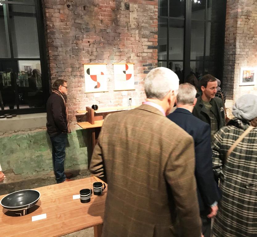 Fallingwater's tweet photo. People met our Fallingwater + #Monmade Residency #artists at the Brew House Friday. Lots of Fallingwater-inspired products on display & for sale! See the exhibition through Jan. 5 & purchase items through the #Fallingwater Museum Store: https://t.co/2CNeC8fXOg. #art https://t.co/Sjwlfkdz3D