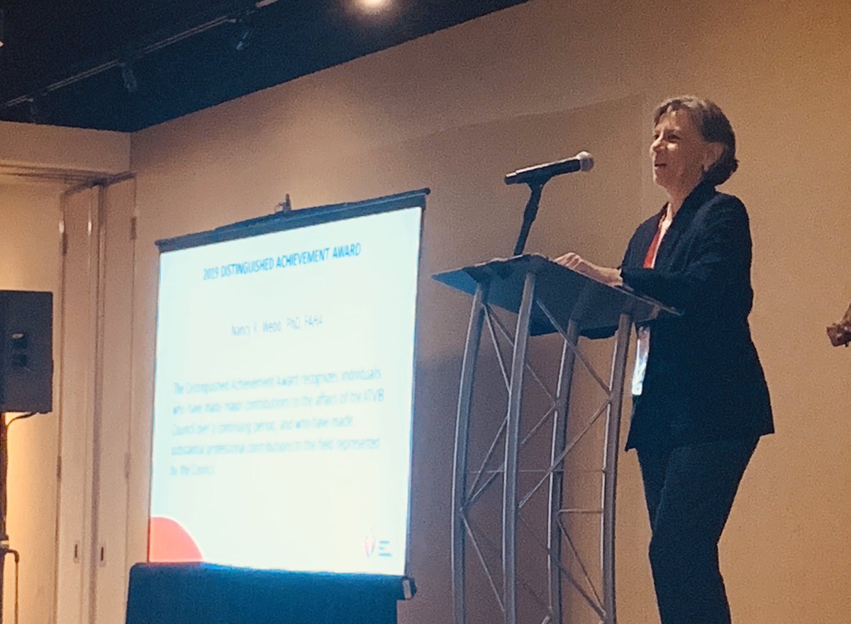 I am fortunate enough to have Dr. Nancy Webb as one of my committee members and can not emphasis more how this award is very well-deserved. Congrats Dr. Webb on your <a href="/ATVBCouncil/">ATVB Council</a> Distinguished Achievement Award. 

#ATVB <a href="/AHA_Research/">AHA Research</a> <a href="/AHAScience/">AHA Science</a> <a href="/AHAMeetings/">AHAMeetings</a> <a href="/GillKentucky/">UK_GillHeart</a> #AHA19