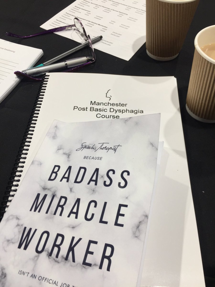 EB_SLT's tweet photo. #MySLTDay some #cpd on the #ManchesterPostBasicDyspahgiaCourse a great step towards #competencies #dysphagia #nqp #adults #weahps https://t.co/fCe1K1dm6L