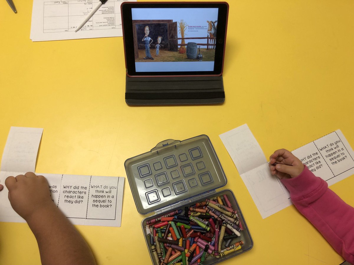 We are reading a cute thanksgiving story in speech this week called “Turkey Trouble”. Today, 2nd grade students worked on comprehension and got to draw their answers. #BBProud #LoveMyLISD
